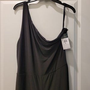 NWT Size XL Black One Shoulder Lauren Jumpsuit